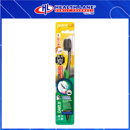 DARLIE TOOTHBRUSH CHARCOAL SPIRAL (T21CS) SOFT 1'S