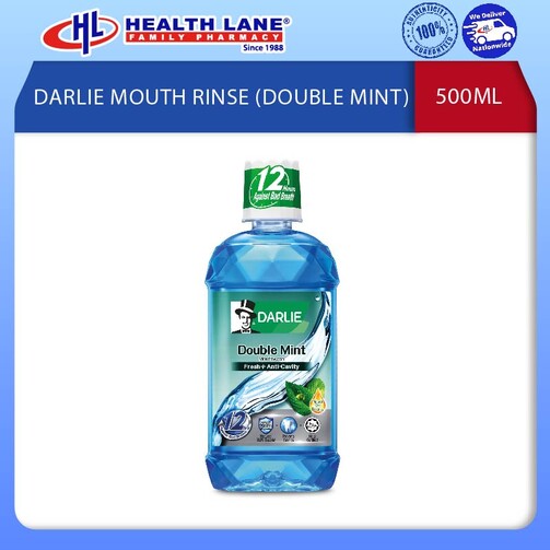 DARLIE MULUT  RINSE DOUBLE PUDINA500ML