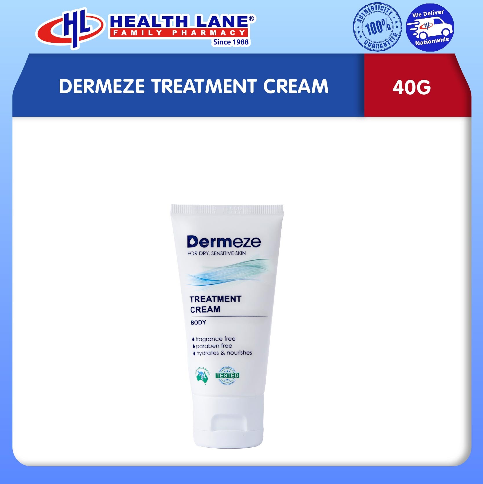 DERMEZE RAWATAN KRIM 40G
