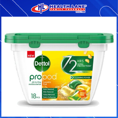 DETTOL LAUNDRY POD CITRUS ROSE 18'S