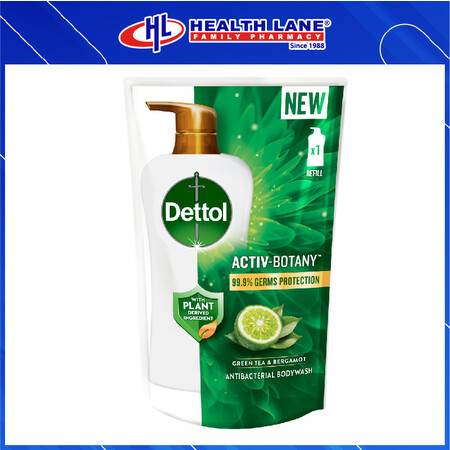 DETTOL SABUN MANDI BOTANICAL GREEN TEH & BERGAMOT (REFILL) - 750ML