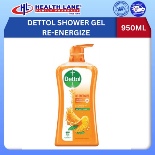 DETTOL SHOWER GEL RE-ENERGIZE 950ML