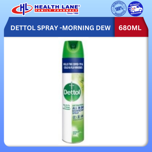 DETTOL SPRAY -MORNING DEW 680ML