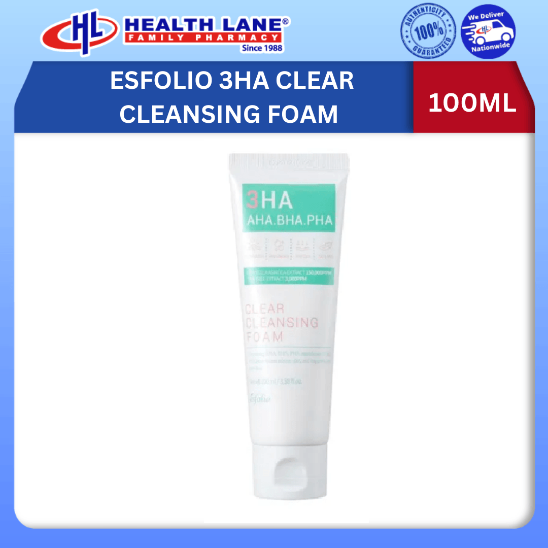 ESFOLIO 3HA CLEAR CLEANSING BERBUIH 100ML