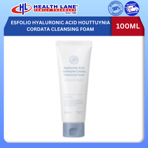 ESFOLIO HYALURONIC ACID HOUTTUYNIA CORDATA CLEANSING FOAM 100ML 