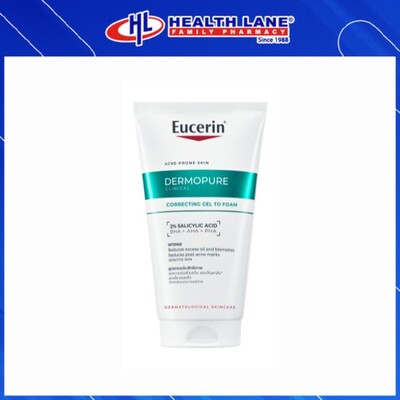 EUCERIN DERMOPURE CLINICAL CORRECTING GEL TO FOAM 150ML