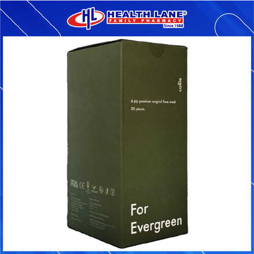 CALLIE  FACE MASK 4 PLY 30'S- EVERGREEN