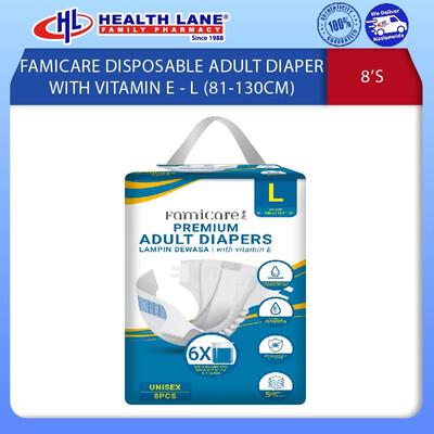 FAMICARE  LAMPIN DEWASA DENGAN VIT E - L (8'S)