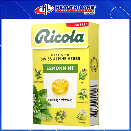 RICOLA LOZENGES LEMON MINT (40G)