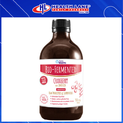 HENRY BLOOMS BIO-FERMENTED CRANBERRY 500ML