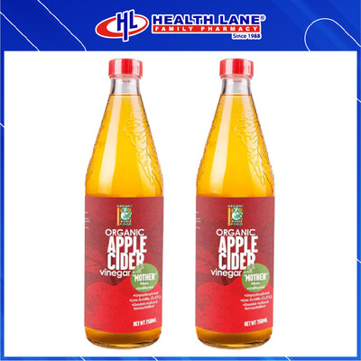 RADIANT ORGANIC APPLE CIDER VINEGAR 750ML X 2 