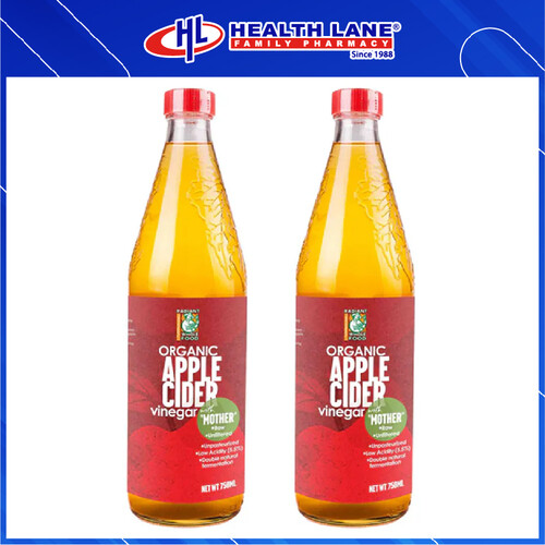 RADIANT ORGANIC APPLE CIDER VINEGAR 750ML X 2