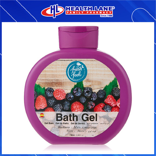 FRESH FEEL BATH GEL BLACKBERRY 750ML