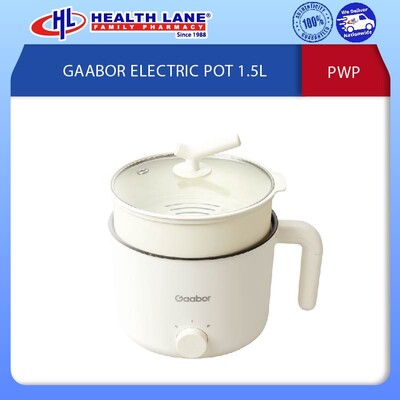 GAABOR ELECTRIC POT 1.5L (PWP MIN SPEND RM50 STOREWIDE)