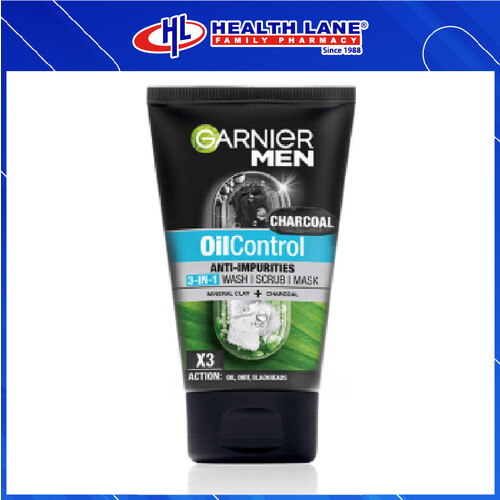 GARNIER MEN TURBOLIGHT CONTROL OIL CHARCOAL FOAM 150ML