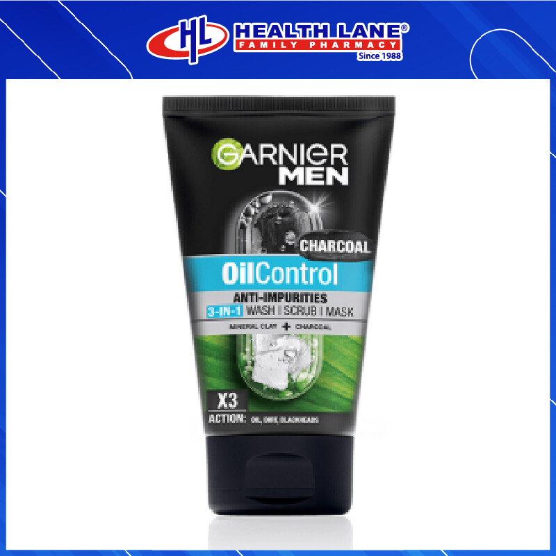 GARNIER MEN TURBOLIGHT CONTROL OIL CHARCOAL FOAM 150ML