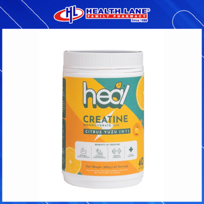 HEAL CREATINE MONOHYDRATE 260G - CITRUS YUZU
