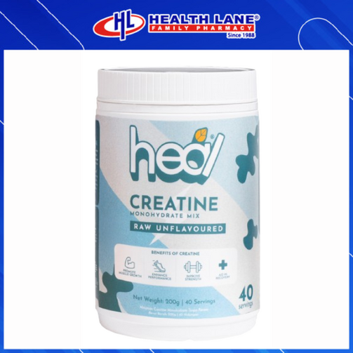 HEAL CREATINE MONOHYDRATE 200G - RAW UNFLAVOURED