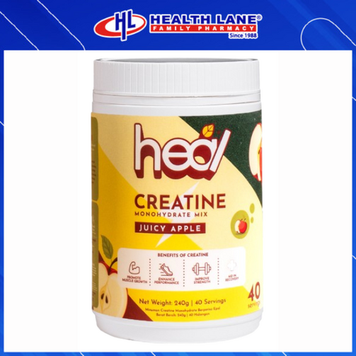 HEAL CREATINE MONOHYDRATE 240G - JUICY APPLE
