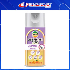 HLP BACTOL AIR FRESH DISINFECTANT SPRAY- ORANGE ESSENTIAL OIL (450ML)