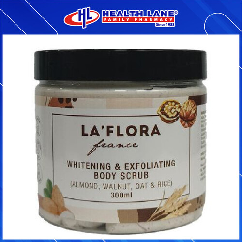 HLP LA'FLORA WHITENING & EXFOLIATING BODY SCRUB (300ML)