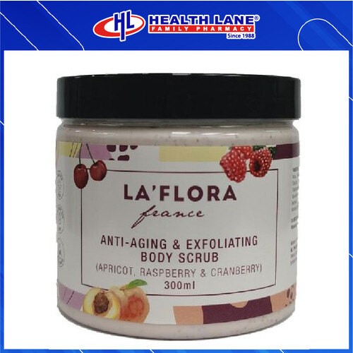 HLP LA'FLORA ANTI-AGING & EXFOLIATING BODY SCRUB (300ML)