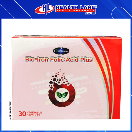 LIFESENZE BIO-IRON FOLIC PLUS CAPSULE (30'S)