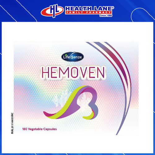 LIFESENZE HEMOVEN CAPSULE 180'S