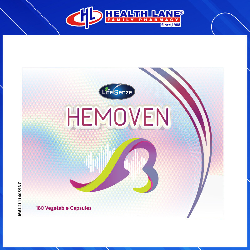 LIFESENZE HEMOVEN CAPSULE 180'S