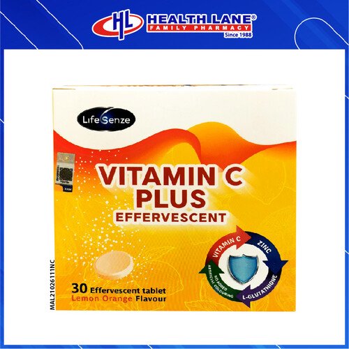 LIFESENZE VITAMIN C PLUS EFFERVESCENT TABLET (30'S)