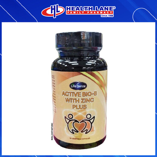 LIFESENZE ACTIVE BIO-B WITH ZINC PLUS CAPSULE (30'S)