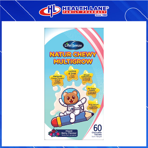 LIFESENZE NATUR CHEWY MULTIGROW CHEWABLE TABLET (60'S)