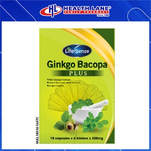 LIFESENZE GINKGO BACOPA PLUS (60'S)