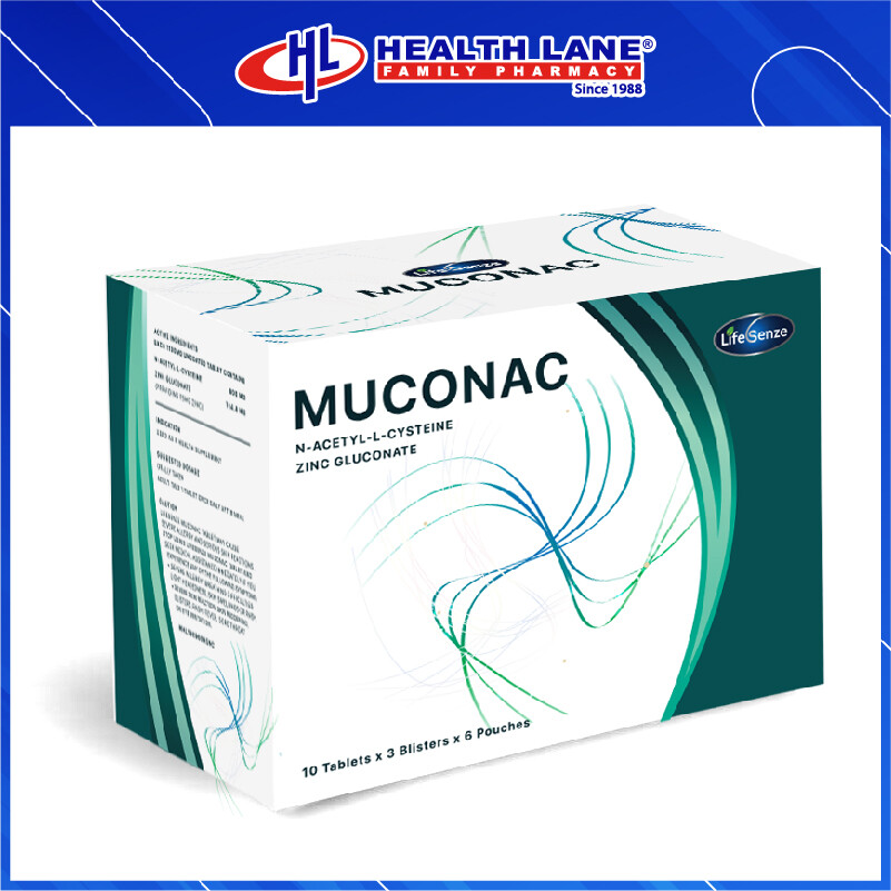 HLP LIFESENZE MUCONAC 600MG TABLET (180'S)