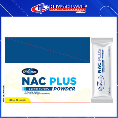 HLP LIFESENZE NAC PLUS (LEMON FLAVOUR) SACHET 60'S 