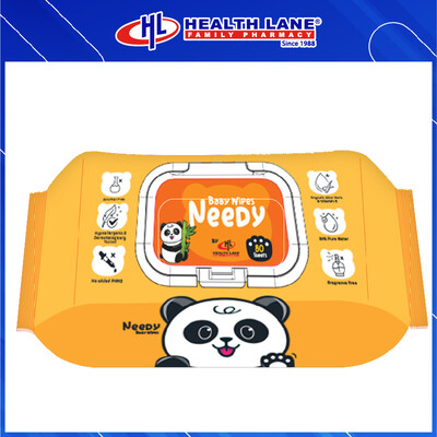 NEEDY BAYI TISSUE LEMBAP TANPA BAU- YELLOW (80'S)