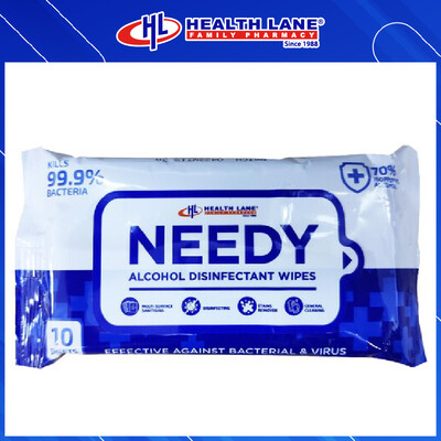 NEEDY ALCOHOL DISINFECTANT TISSUE LEMBAP (10'Sx3)