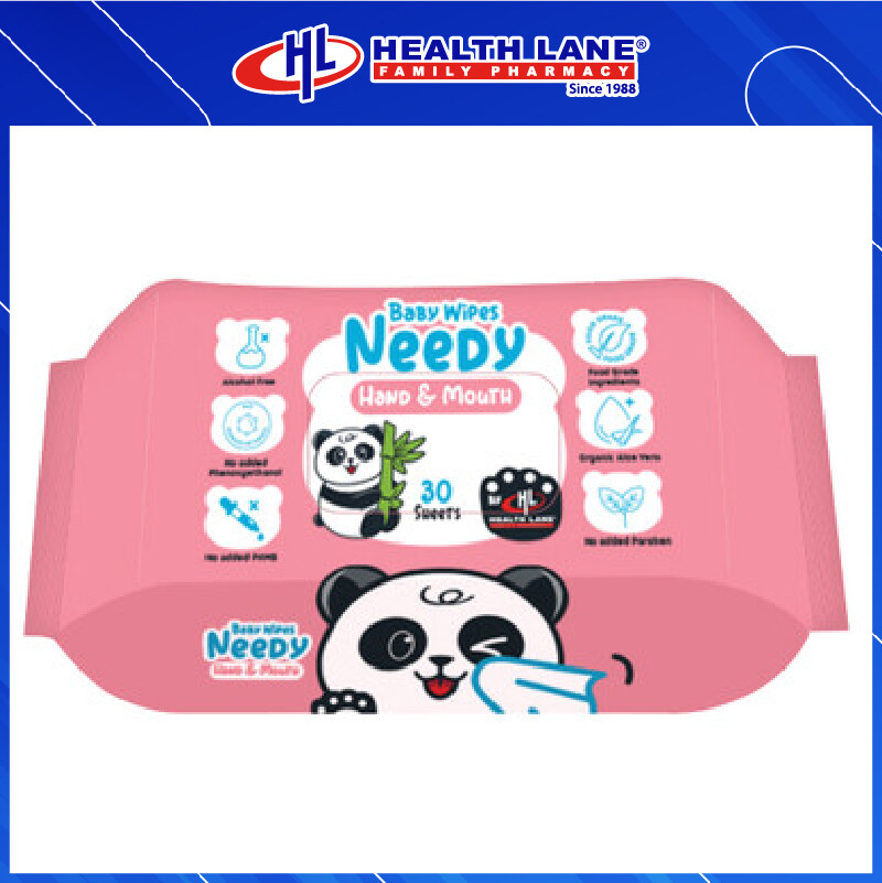 NEEDY HAND & MULUT  TISSUE LEMBAP- PINK (30'S)
