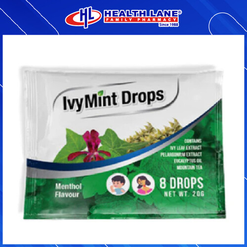 HLP IVYMINT DROPS (MENTHOL) (8'S)