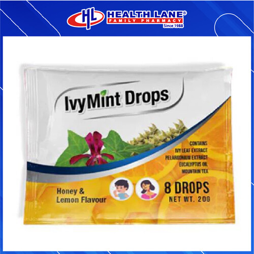 HLP IVYMINT DROPS (HONEY LEMON) (8'S)