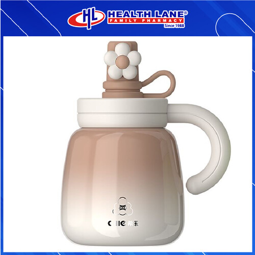 CILLE 316 STAINLESS STEEL BPA FREE WITH TEA INFUSER & DUST PROOF LID STRAW 750ML - GREEN