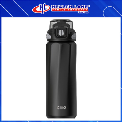 CILLE PREMIUM 316 STAINLESS STEEL WATER BOTTLE 720ML - BLACK