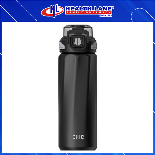 CILLE PREMIUM 316 STAINLESS STEEL WATER BOTTLE 720ML - BLACK