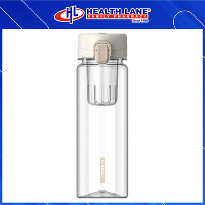 CILLE TRITAN BOTTLE W MAGNETIC INFUSER & LEAK PROOF LID BPA FREE 780ML - WHITE
