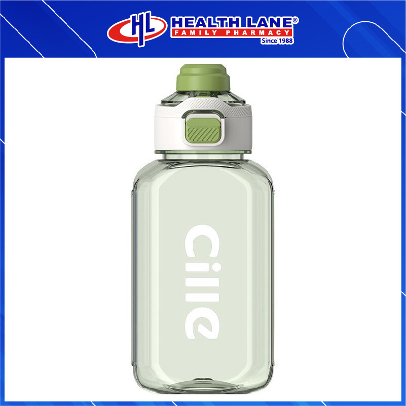 CILLE TRITAN BOTTLE WITH LOCK 1.15L - GREEN