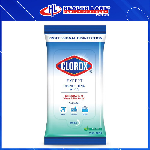 CLOROX DISINFECTING WET TISSUE EXPERT FLOWPACK (15'S)