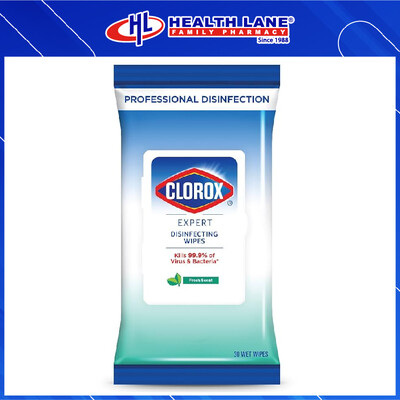 CLOROX DISINFECTING TISSUE LEMBAP EXPERT FLOWPACK (30'S)