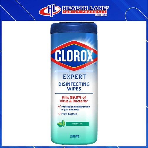 CLOROX DISINFECTING WET TISSUE EXPERT CANISTER (30'S)