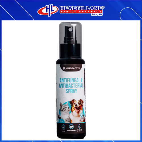 OMEGA PETS ANTIFUNGAL & ANTIBACTERIAL SPRAY 100ML