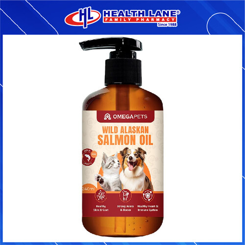 OMEGA PETS WILD ALASKAN SALMON OIL 240ML